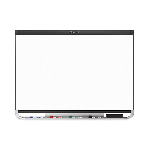 Quartet Prestige 2 DuraMax Magnetic Porcelain, 96 x 48, White Surface, Black Aluminum/Plastic Frame (P558BP2)