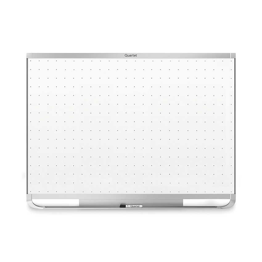 Quartet Prestige 2 Magnetic Total Erase Whiteboard, 48 x 36, White Surface, Graphite Fiberboard/Plastic Frame 48" (4 ft) Width x 36" (3 ft) Height - White Surface - Graphite Frame - Horizontal - Magnetic - 1 Each (TEM544G)
