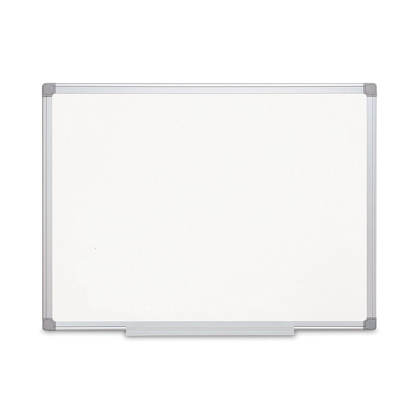 MasterVision Earth Silver Easy-Clean Dry Erase Board, 48 x 36, White Surface, Silver Aluminum Frame (CR0820790)