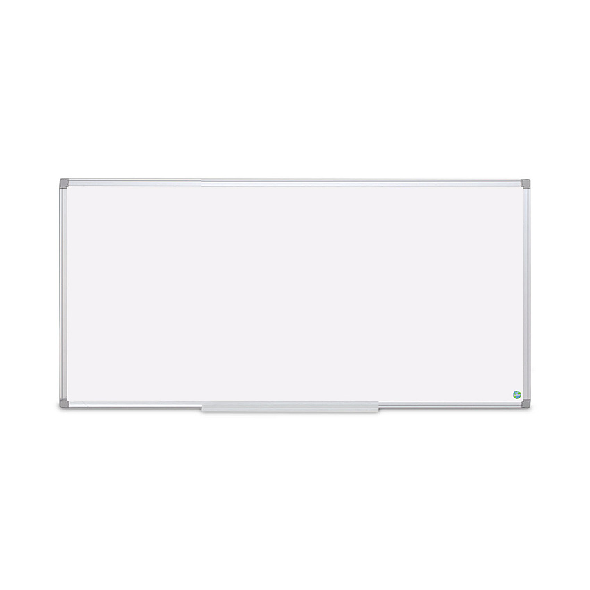 MasterVision Earth Silver Easy-Clean Dry Erase Board, 96 x 48, White Surface, Silver Aluminum Frame (CR1520790)
