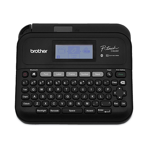 Brother P-Touch Business Expert Connected Label Maker, With 1 Roll Sample Tape, 30 mm/s Print Speed, 7.4 x 7 x 2.8 (PTD460BT)