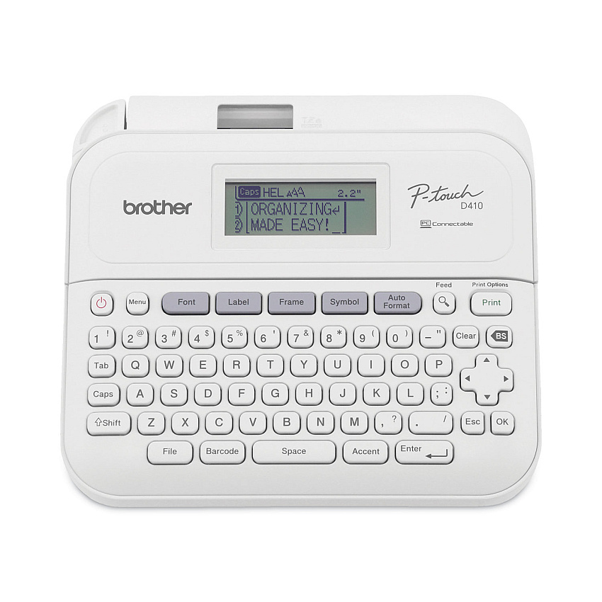 Brother P-Touch PT-D410 Advanced Connected Label Maker, 20 mm/s, 8.9 x 3.9 x 12.3