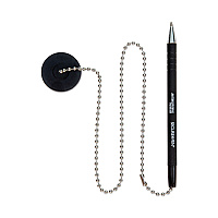 CONTROLTEK Antimicrobial Ballpoint Counter Pen, Medium, 1 mm, Black Ink, Black (555564)