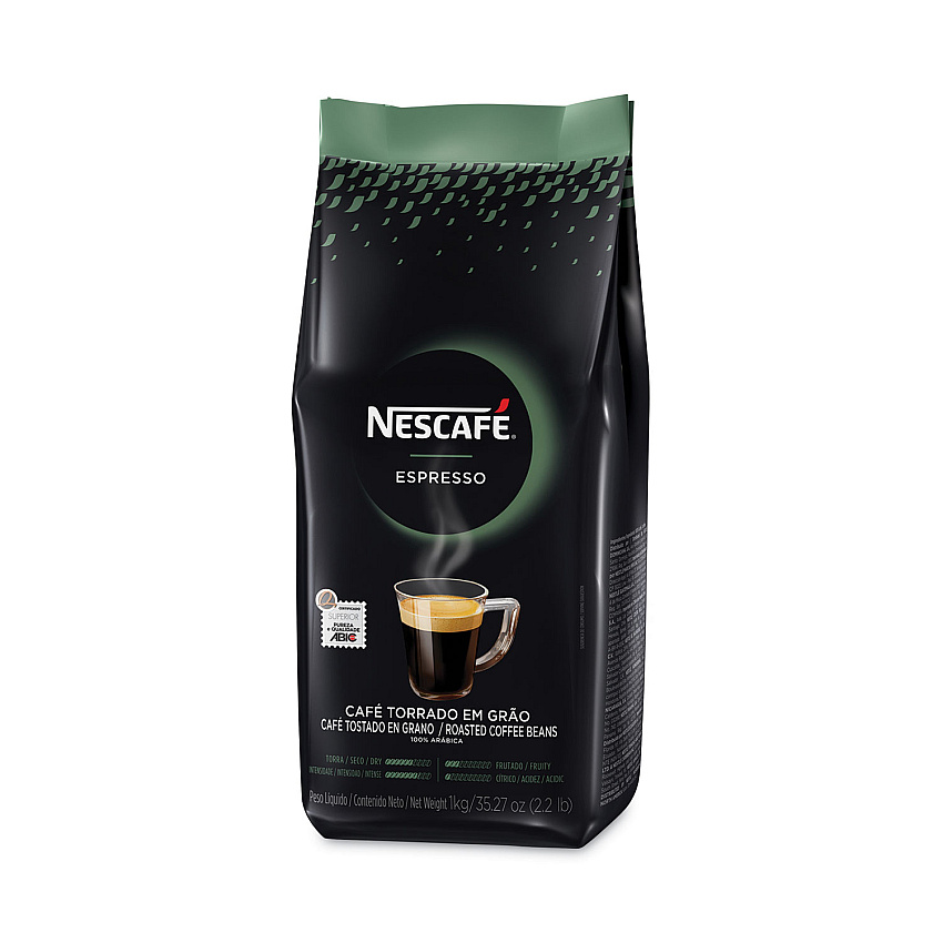 Nescaf Espresso Whole Bean Coffee, Arabica, 2.2 lb Bag, 6/Carton (24631CT)