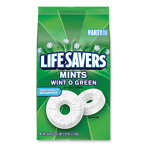 LifeSavers Hard Candy Mints, Wint-O-Green, 44.93 oz Bag (21524)