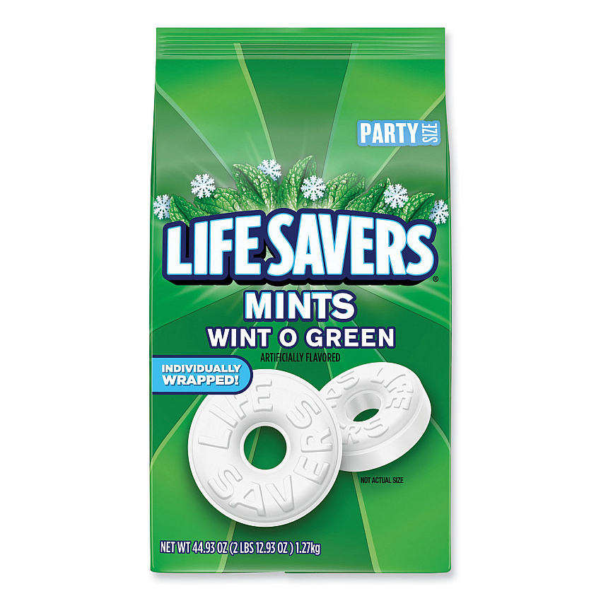 LifeSavers Hard Candy Mints, Wint-O-Green, 44.93 oz Bag (21524)