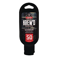 ergodyne Krewd 6352 SPF 50 Sunscreen Lotion, 1.5 oz Bottle, Includes 12 Bottles (16632)