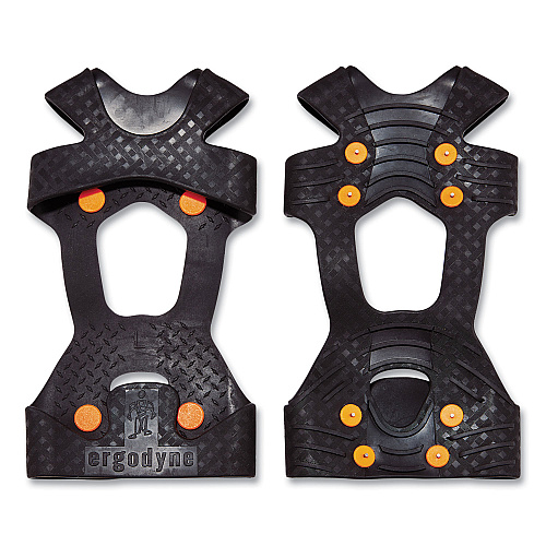 ergodyne Trex 6300TC One-Piece Slip-on Tungsten Carbide Ice Cleats, Large, Black, Pair (16734)