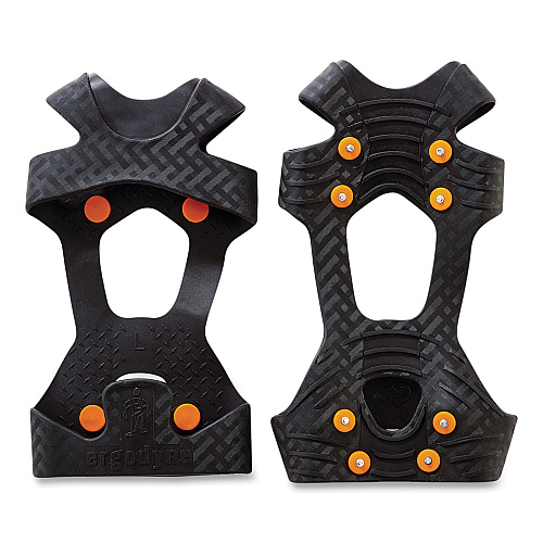 ergodyne Trex 6300 One Piece Slip-on Ice Cleats, 2X-Large, Black, Pair (16756)