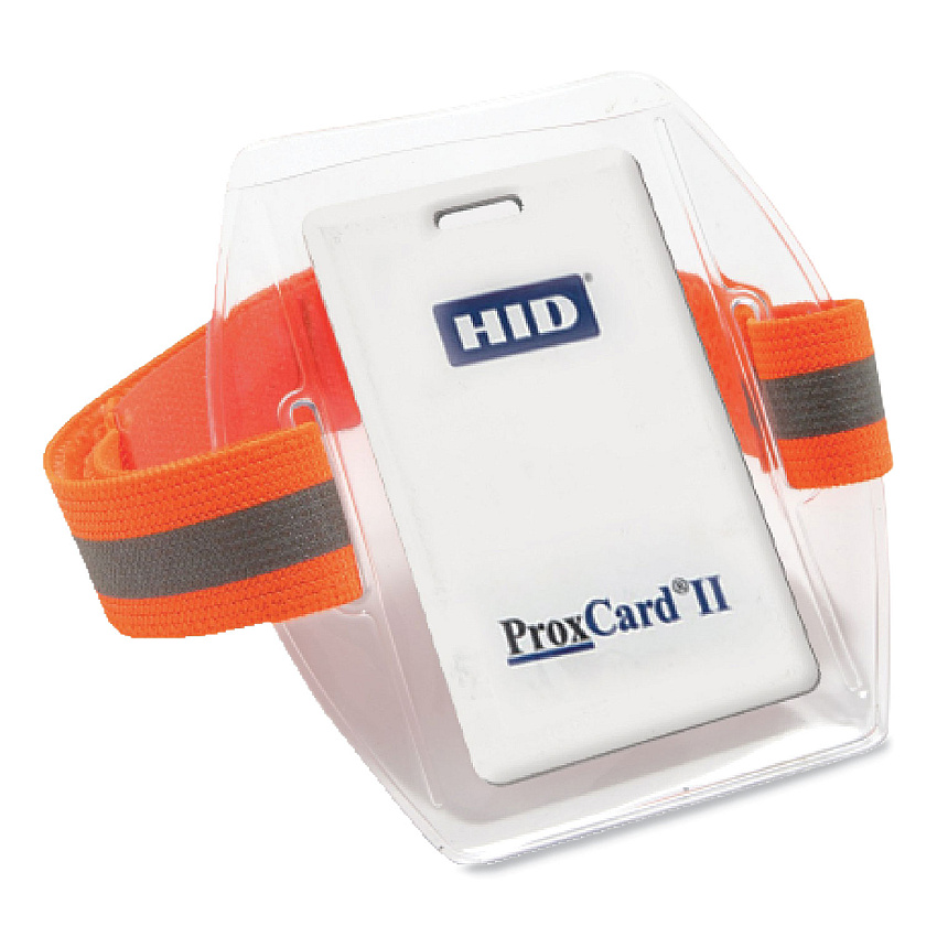 ergodyne Squids 3386 Arm Band ID Badge Holder, Horizontal, 4 x 2.5, Orange (19951)