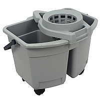 Pail 15 Qt Combo Plastic Gray, Case Of 4 (142)