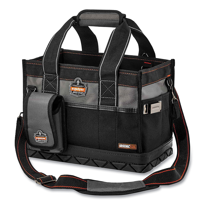 ergodyne Arsenal 5810 Open Top Tool Organizer, 30 Compartments, 7 x 13 x  0.5, Ballistic Polyester, Black/Gray (13710)