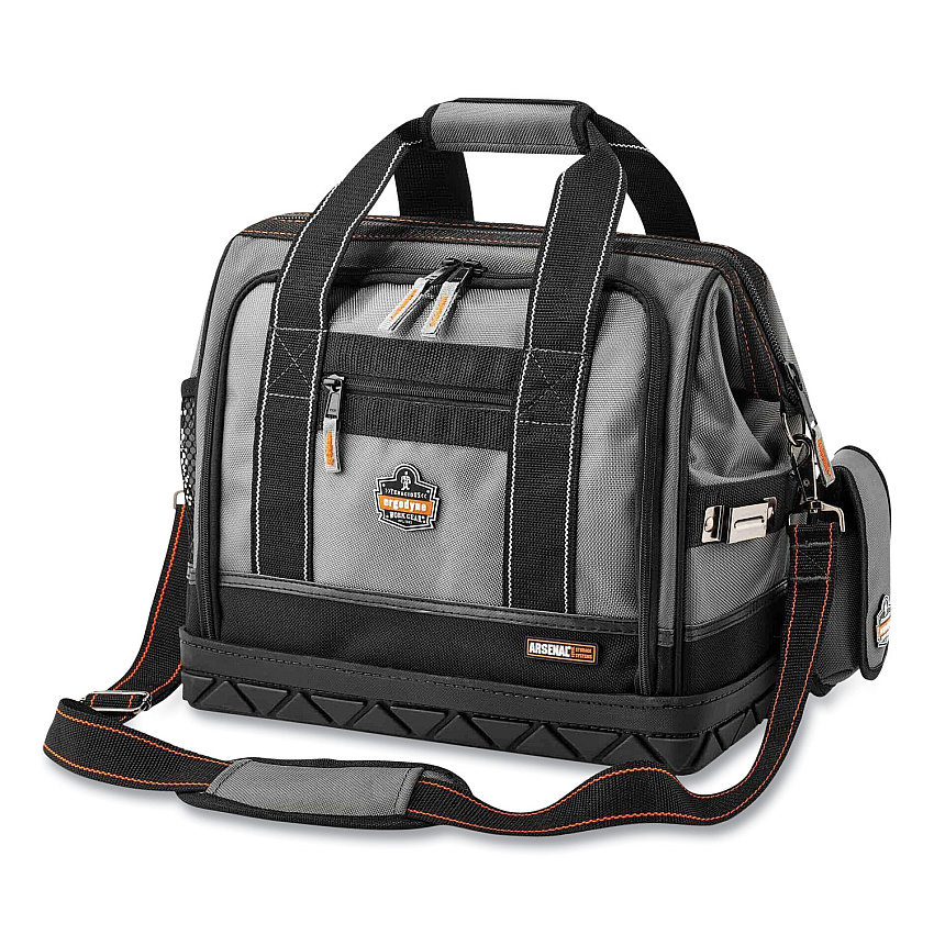 ergodyne Arsenal 5817 Open Face Tool Organizer, Medium, 61 Compartments, 8.5 x 15 x 13.5, Ballistic Polyester, Black/Gray (13717)