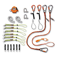 ergodyne Squids 3187 Scaffolding Worker Tool Tethering Kit, Assorted Max Working Capacities, Lengths and Colors (19657)