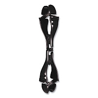 ergodyne Squids 3400 Glove Clip Holder with Dual Clips, 1 x 1 x 6.5, Acetal Copolymer, Black, 100/Carton (19712BULK)