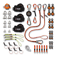 ergodyne Squids 3170 Tower Climber Tool Tethering Kit, Assorted Max Working Capacities, Lengths and Colors (19670)