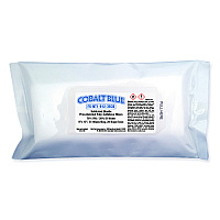 Cobalt Blue Pre-sat Sterile Cleanroom Wipe 9x12 - Bag Of 35 (FS-NT1-912.35CB)