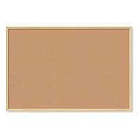 U Brands Cork Bulletin Board, 70 x 47, Tan Surface, Birch Wood Frame (2872U0001)