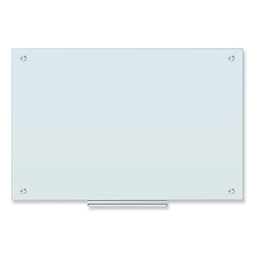 U Brands Glass Dry Erase Board, 35 x 23, White Surface (2298U0001)