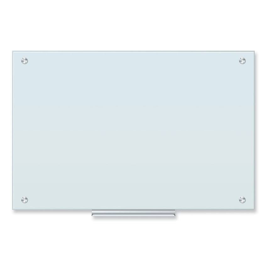 U Brands Glass Dry Erase Board, 35 x 23, White Surface (2298U0001)