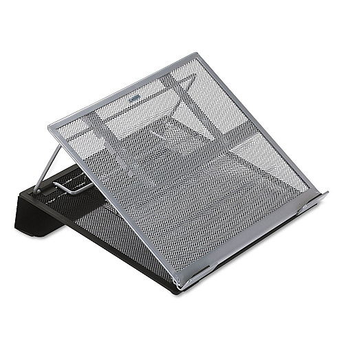 Rolodex Laptop Stand/Holder, 13w x 11 3/4d x 6 3/4h, Black/Silver (82410)