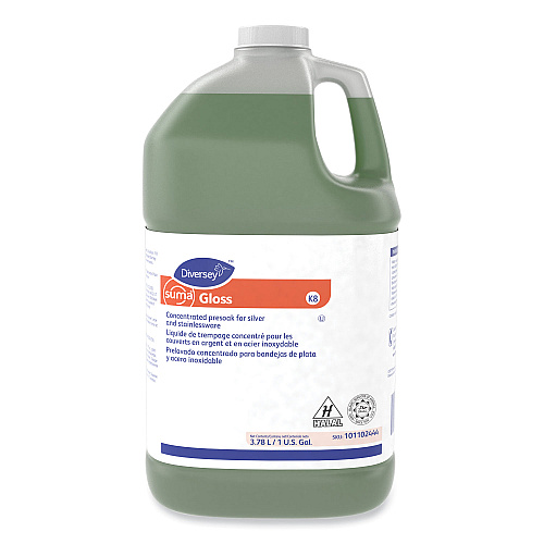 Diversey Suma Gloss K8, Citrus Scent, 1 gal Bottle, 4/Carton (101102444)