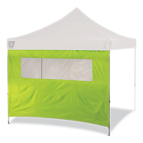 ergodyne Shax 6092 Pop-Up Tent Sidewall with Mesh Window, Single Skin, 10 ft x 10 ft, Polyester, Lime (12989)