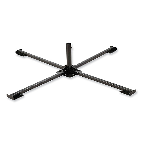 ergodyne Shax 6190 Umbrella Stand, 1.65" Cylinder with Set Screw Clamp, Metal, 48 x 48 x 10, Black (12990)