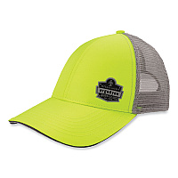 GloWear 8933 Reflective Snapback Hat, Cotton/Polyester, Ergodyne Logo, One Size Fits Most, Hi-Vis Lime (23244)