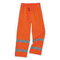 ergodyne GloWear 8915 Class E Hi-Vis Rain Pants, Large, Orange (24414)