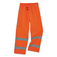 ergodyne GloWear 8915 Class E Hi-Vis Rain Pants, 2X-Large, Orange (24416)