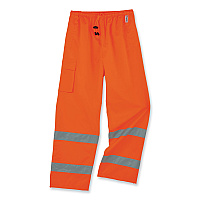 ergodyne GloWear 8915 Class E Hi-Vis Rain Pants, 3X-Large, Orange (24417)