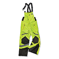 ergodyne GloWear 8928 Class E Hi-Vis Insulated Bibs, Large, Lime (25524)