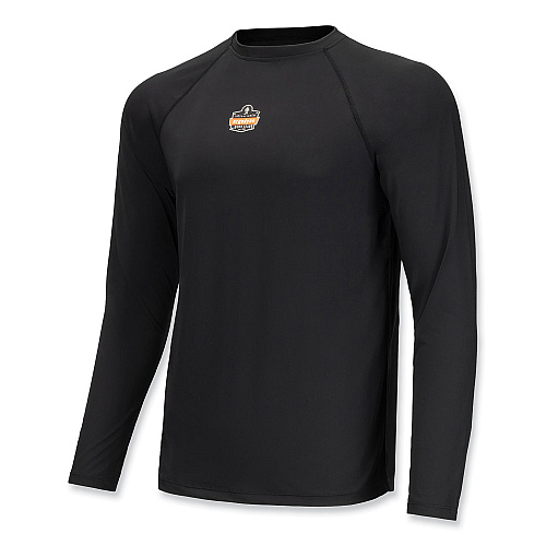 ergodyne N-Ferno 6436 Long Sleeve Lightweight Base Layer Shirt, 3X-Large, Black (40237)