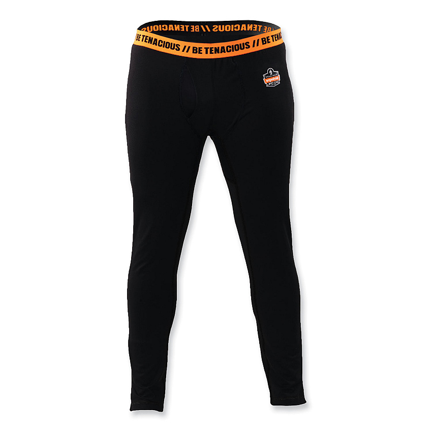 ergodyne N-Ferno 6480 Midweight Base Layer Pants - 240 g, Large, Black (40804)