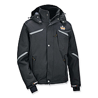 ergodyne N-Ferno 6466 Thermal Jacket with 500D Nylon Shell, X-Large, Black (41115)