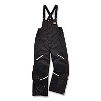 ergodyne N-Ferno 6471 Thermal Bibs with 500D Nylon Shell, Medium, Black (41213)