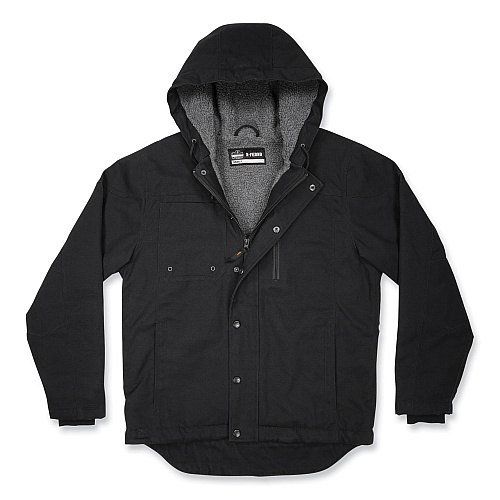 ergodyne N-Ferno 6468 Duck Canvas Work Jacket, Medium, Black (41233)