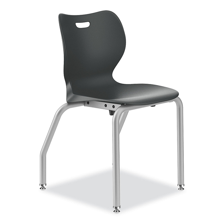 HON SmartLink Four-Leg Chair, Supports Up to 275 lb, 18" Seat Height, Lava Seat, Lava Back, Platinum Base (SL4L18ELAP)