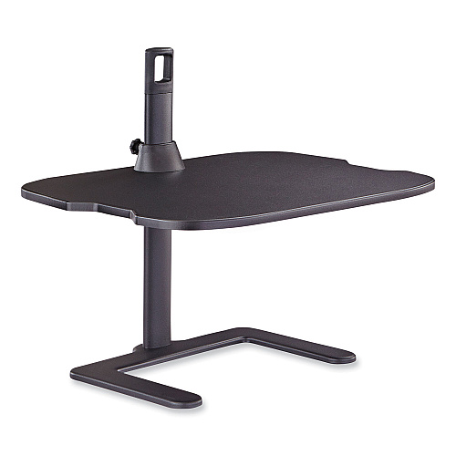 Safco Stance Height-Adjustable Laptop Stand, 26.9 x 18 x 1.25 to 15.75, Black, Supports 15 lbs (2180BL)
