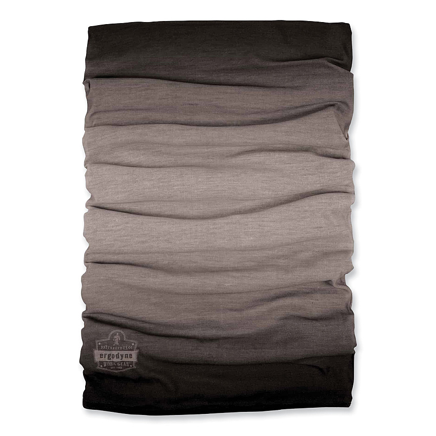 ergodyne N-Ferno 6491 Reversible Thermal Fleece + Poly Multi-Band, One Size Fits Most, Light Gray Fade (42322)