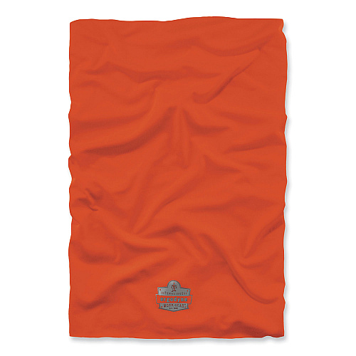 ergodyne Chill-Its 6487 Cooling Performance Knit Multi-Band, Polyester/Spandex, One Size Fits Most, Hi-Vis Orange (42128)