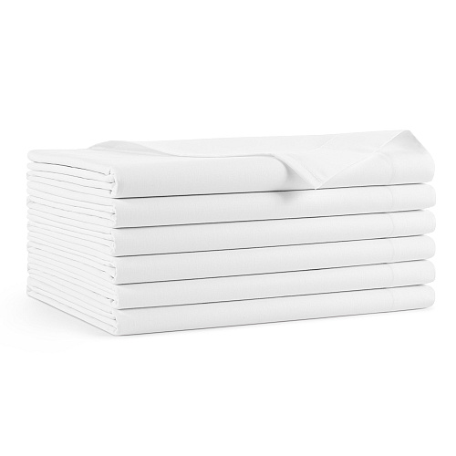 T200 Flat Bed Sheets White Full - Pack Of 6 (PK-T200-81115-6PK)