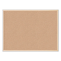 U Brands Cork Bulletin Board, 47 x 35, Tan Surface, Birch Wood Frame (003U0001)
