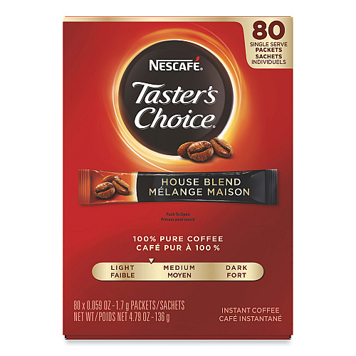 Nescaf Taster's Choice Stick Pack, House Blend, 80/Box (15782)