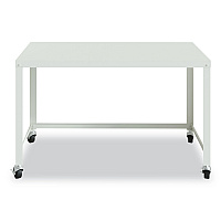 Hirsh Industries RTA Mobile Desk, 47.45 x 23.88 x 29.6, White (21114)