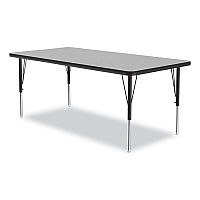 Correll Height-Adjustable Activity Tables, Rectangular, 60w x 30d x 19h, Gray Granite, 4/Pallet (3060TF1595K4)
