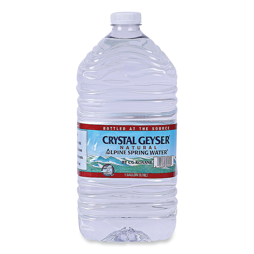 Crystal Geyser Alpine Spring Water, 1 Gal Bottle, 6/Carton, 48 Cartons/Pallet (12514)