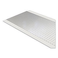 ES Robbins Ribbed Vinyl Carpet Runner, 27 x 240, Clear (184015)