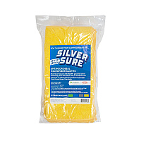 Silversure Anti-microbial Cleaning Cloth 16x16 Yellow, Pack Of 12 (P915101YL-SLV)